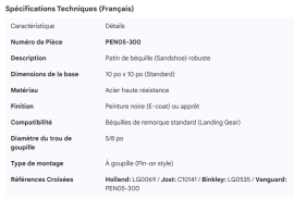 LANDING GEAR SANDSHOE