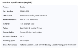 LANDING GEAR SANDSHOE