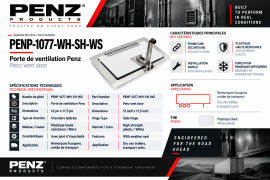 PENZ VENT DOOR WHT 12" X 17.5" SIDE HINGE