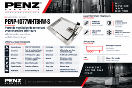 PENZ VENT DOOR WHT 12" X 17.5" BOTTOM HINGE