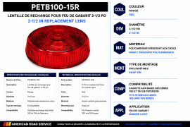 PETERSON LENS 2-1/2" RED