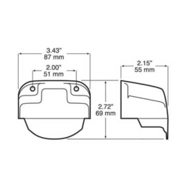 PERTERSON LICENCE LIGHT BRACKET 15729