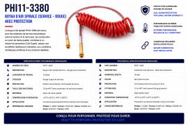 PHILLIPS 15' RED COIL, W/ ONE 40" COIL GUARD