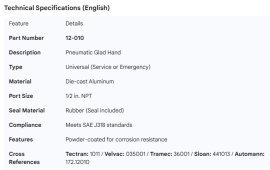 PHILLIPS GLAD HAND UNIVERSAL