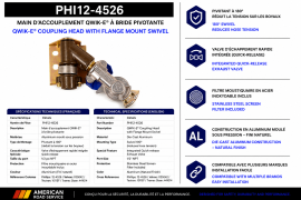 PHILLIPS QWIK-E GLADHAND FLANGE MOUNT SWIVEL