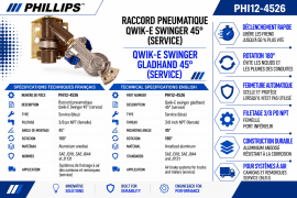 PHILLIPS QWIK-E GLADHAND FLANGE MOUNT SWIVEL