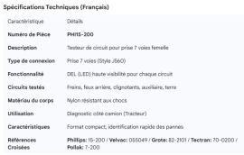 PHILLIPS 7 WAY PLUG FEMALE CIRCUIT TESTER TOOL