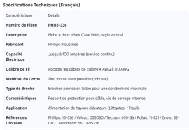 PHILLIPS DUAL POLE PLUG