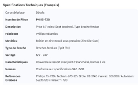 PHILLIPS 7 WAY RECEPTACLE
