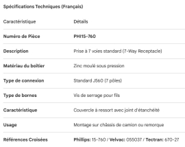 PHILLIPS 7 WAY RECEPTACLE