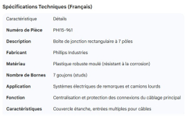 PHILLIPS RECTAGULAR JUNCTION BOX 7 POLE