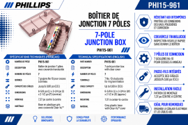PHILLIPS RECTAGULAR JUNCTION BOX 7 POLE