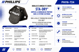 PHILLIPS 7 WAY RECEPTACLE FOR BULLET TERMINALS PVC