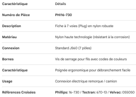 PHILLIPS 7 WAY PLUG NYLON