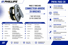 PHILLIPS 7 WAY RECEPTACLE 28 PIN