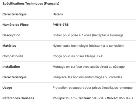 PHILLIPS RECEPTACLE HOUSING