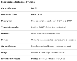 PHILLIPS REPLACEMENT SOCKET FOR I-BOX & Q-BOX  QCS2