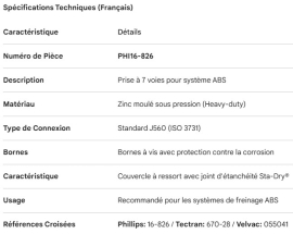 PHILLIPS ABS 7 WAY RECEPTACLE