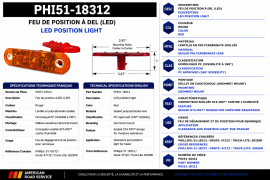 PHILLIPS LED LIGHT RED PC RATED