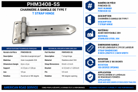 POLAR STAINLESS STEEL STRAP HINGE