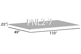 SIDE PANEL WHITE ALUMINUM .050" X 49" X110"