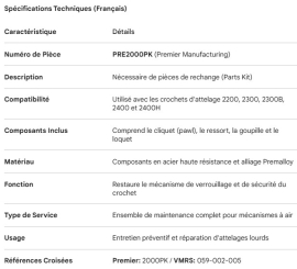 PREMIER PARTS KIT (FOR USE W/2200,2300,2300B,2400,2400H)