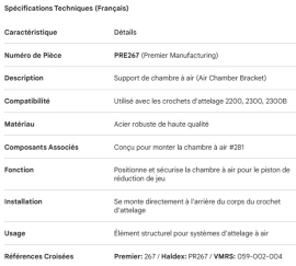 PREMIER AIR CHAMBER BRACKET