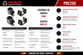 PREMIER HINGE ASSY RUBBER BUSHED (PAIR)