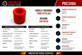 PREMIER BUSHING 3-1/2"OD X 3-1/2" L X 2" ID (340S, 640S)