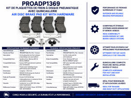 PROPAR AIR DISC BRAKE KIT KNORR SK7 SAF AXLES