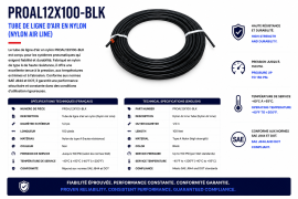 PROPAR NYLON AIR LINE TUBING BLACK 1/2"