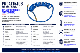 PROPAR COILLED AIR LINE 40" LEAD BLUE