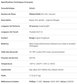 PROPAR COILLED AIR LINE 40" LEAD RED