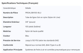 PROPAR NYLON AIR LINE TUBING BLUE 3/8"