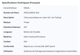 PROPAR NYLON AIR LINE TUBING BLACK 5/8"