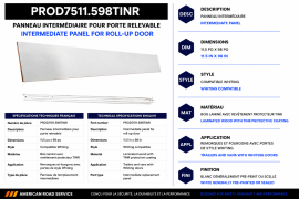 PROPAR ROLL-UP DOOR INTER PANEL 11.5" X 98" WHITING STYLE