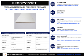 PROPAR ROLL-UP DOOR INTER PNL TODCO STYLE 0.75" X15" X 98"