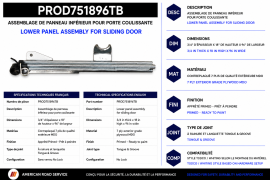 PROPAR ROLL-UP DOOR PANEL ASSY 3/4 18 X 96, NO LOCK PRIMED