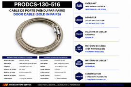 PROPAR DOOR CABLE 130"