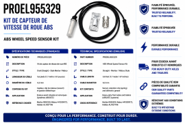PROPAR ABS SENSOR STRAIGHT 5.6' MERITOR STYLE