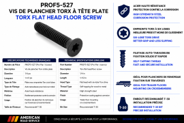 TORX FLOOR SCREW 1/4 X 1-1/2