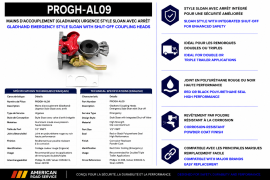 PROPAR GLADHAND EMERGENCY SLOAN STYLE W/SHUTOFF
