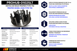 PROPAR WHEEL HUB TN 10 HOLE UNIMNT 212049/218248 LONG STUD