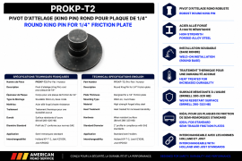 PROPAR KING PIN ROUND FOR 1/4" PLATE