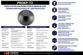 PROPAR KING PIN ROUND FOR 5/16" PLATE