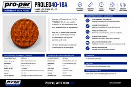 PROPAR LED LAMP AMBER