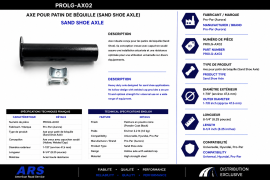 PROPAR SAND SHOE AXLE