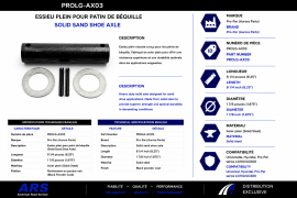 PROPAR SOLID SAND SHOE AXLE