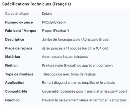 PROPAR ADJUSTABLE BRACE 26" - 41"