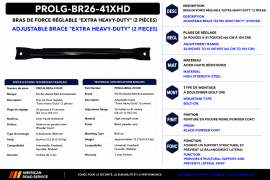 PROPAR ADJUSTABLE BRACE 26" - 41" HEAVY-DUTY